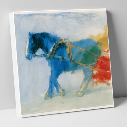 The Azure Draught working horse canvas wall art