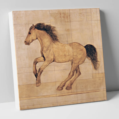 Classical Equine Study horse portrait canvas wall art
