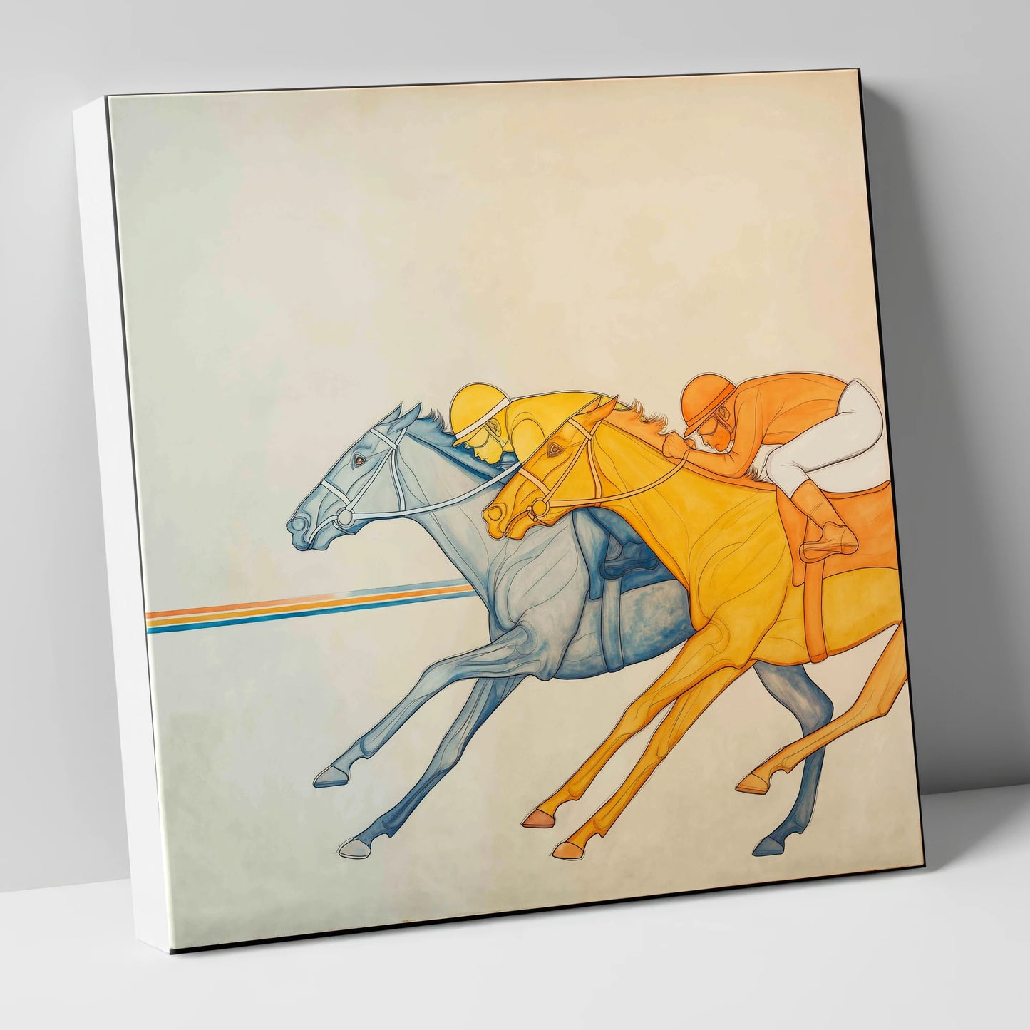 Rhythmic Pursuit racing horse canvas wall art