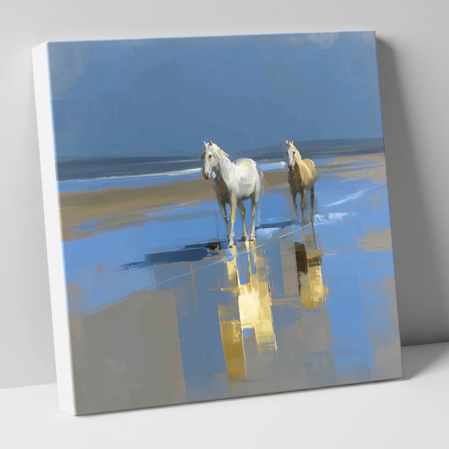 Coastal Reflections horse landscape canvas wall art