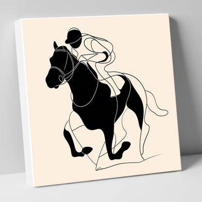 Fluid Racing Form racing horse canvas wall art