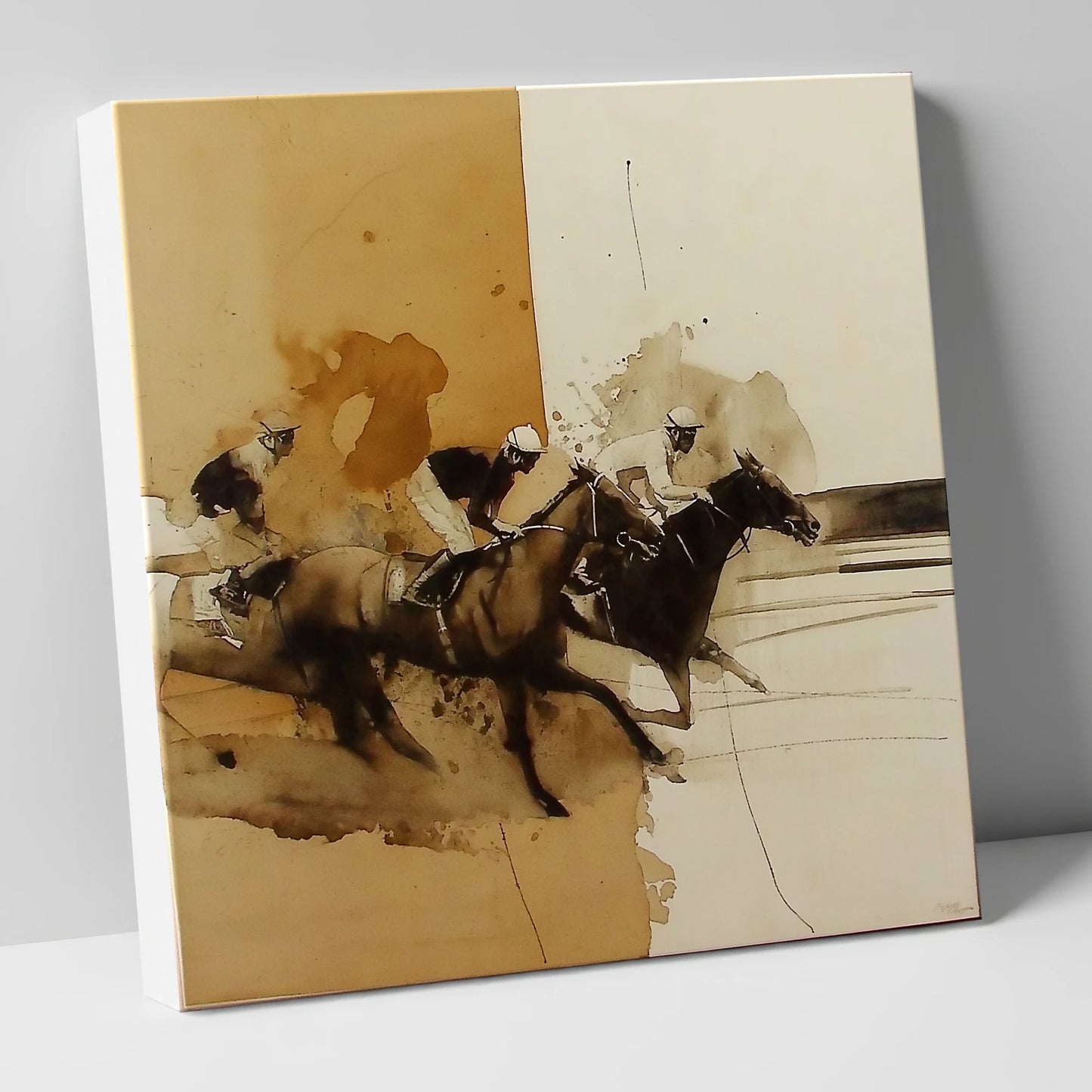 Dust and Glory racing horse canvas wall art