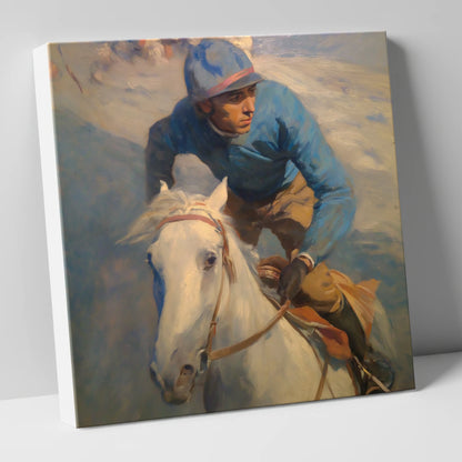 The Forward Glance racing horse canvas wall art