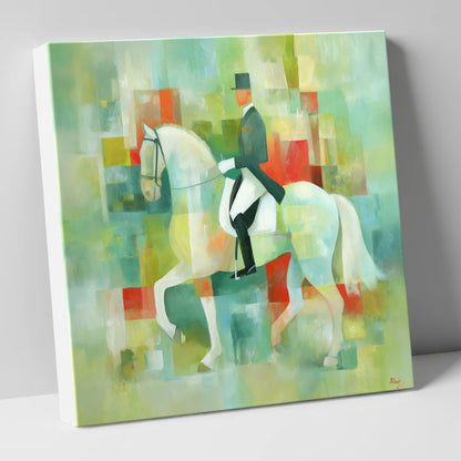 Collected In Colour dressage horse canvas wall art