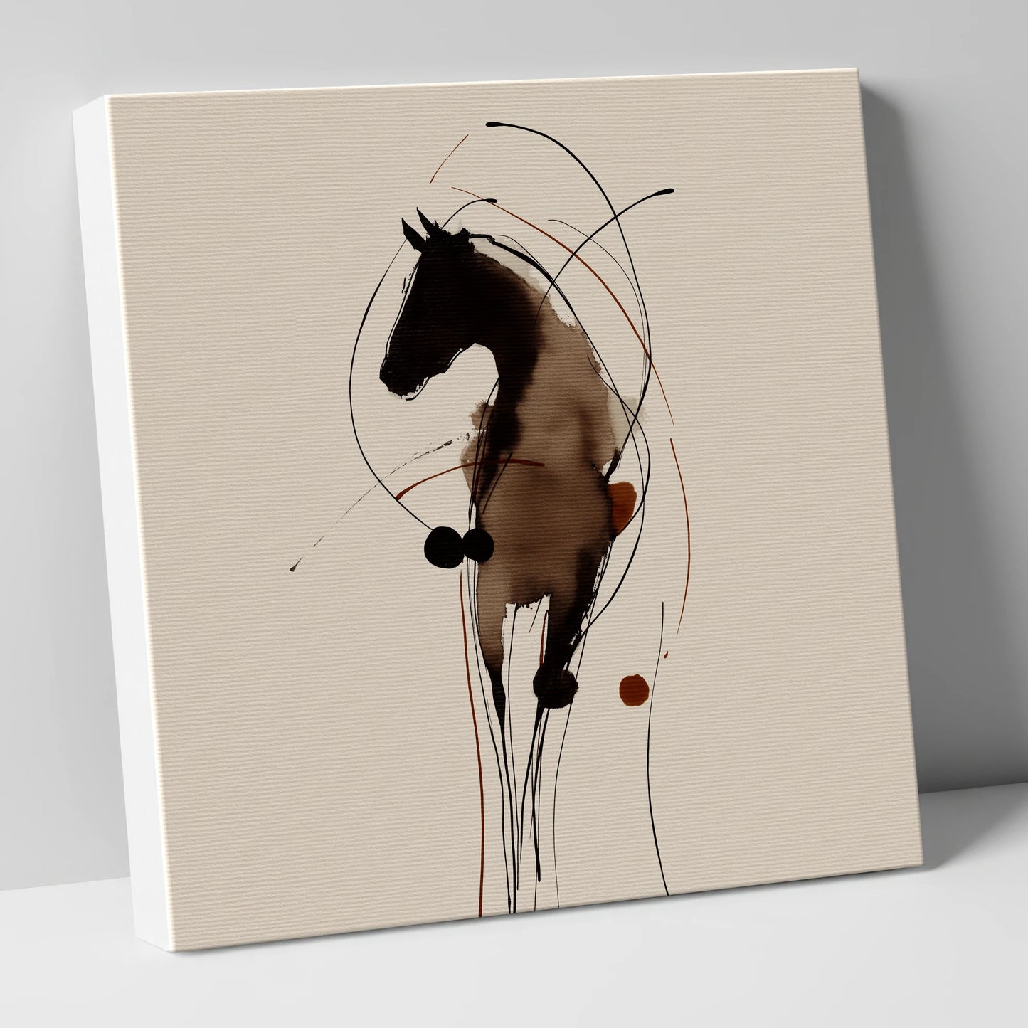 Fluid Ink Equine Portrait horse portrait canvas wall art