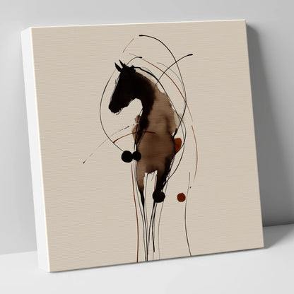 Fluid Ink Equine Portrait horse portrait canvas wall art