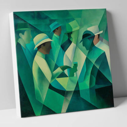 The Emerald Enclosure racing horse canvas wall art