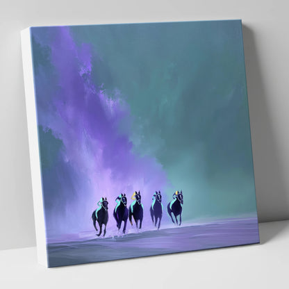 The Violet Furlong racing horse canvas wall art