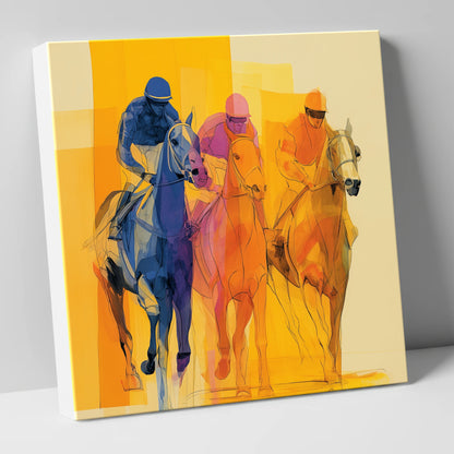 The Colour of Speed racing horse canvas wall art