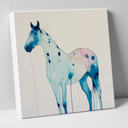 Ethereal Blue Appaloosa horse breed canvas wall art