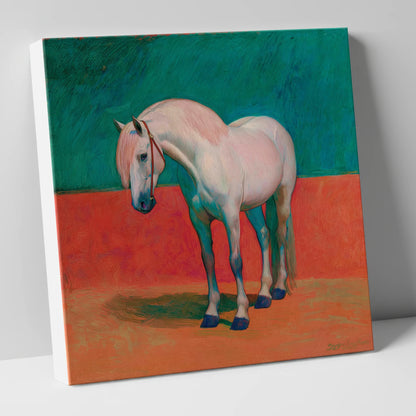 The Painted Grey horse breed canvas wall art