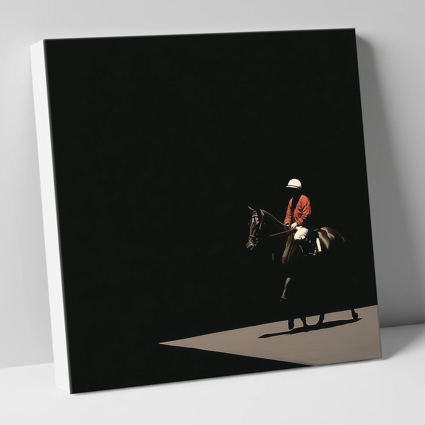 Quiet Before the Roar racing horse canvas wall art