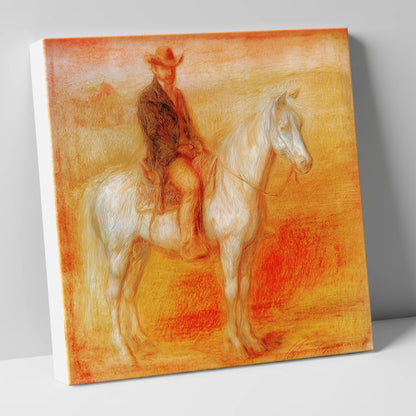 Sunbaked Western Silence western horse canvas wall art
