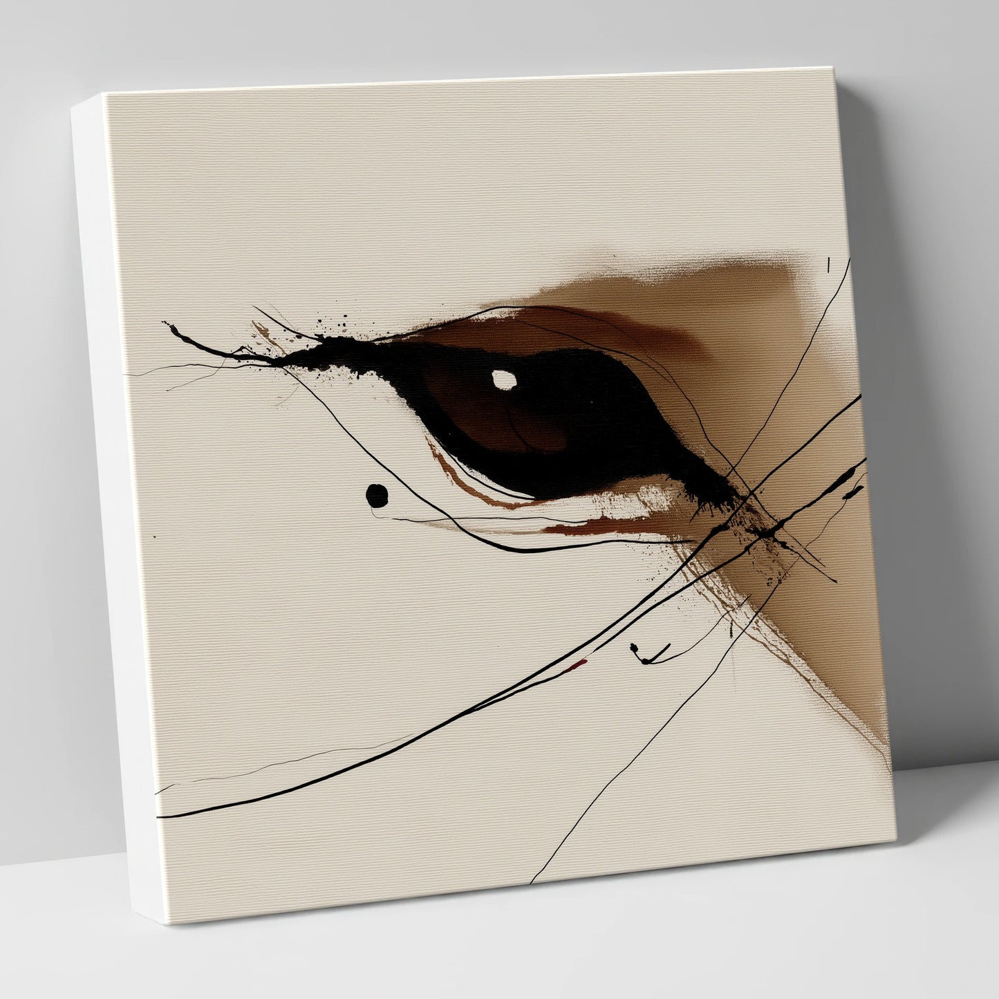 Soulful Equine Gaze horse portrait canvas wall art