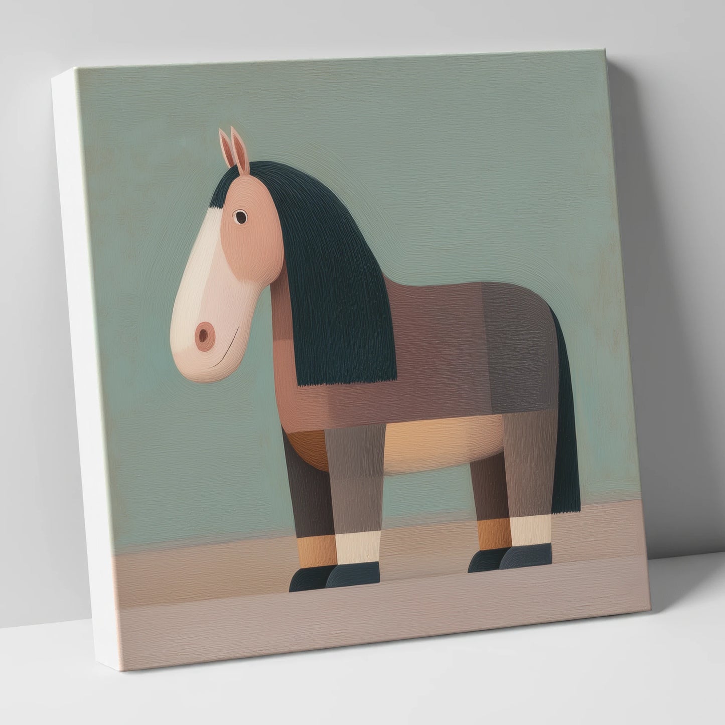 Nostalgic Equine Form horse breed canvas wall art