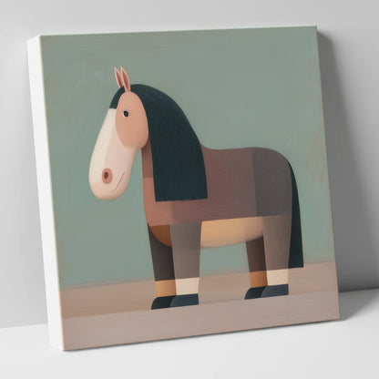 Nostalgic Equine Form horse breed canvas wall art