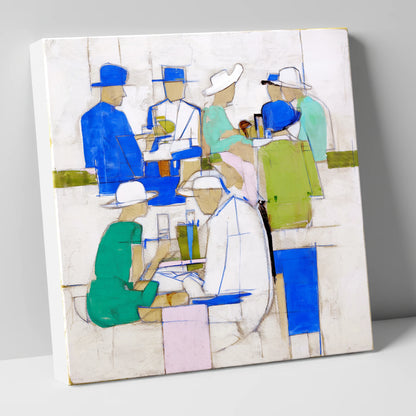 The Racing Crowd racing horse canvas wall art