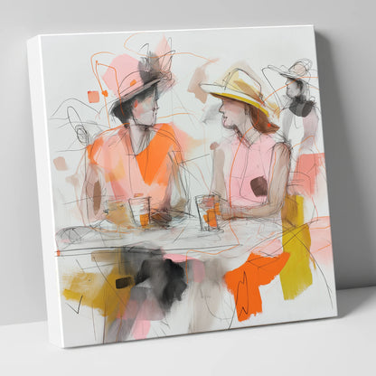 Between Races racing horse canvas wall art