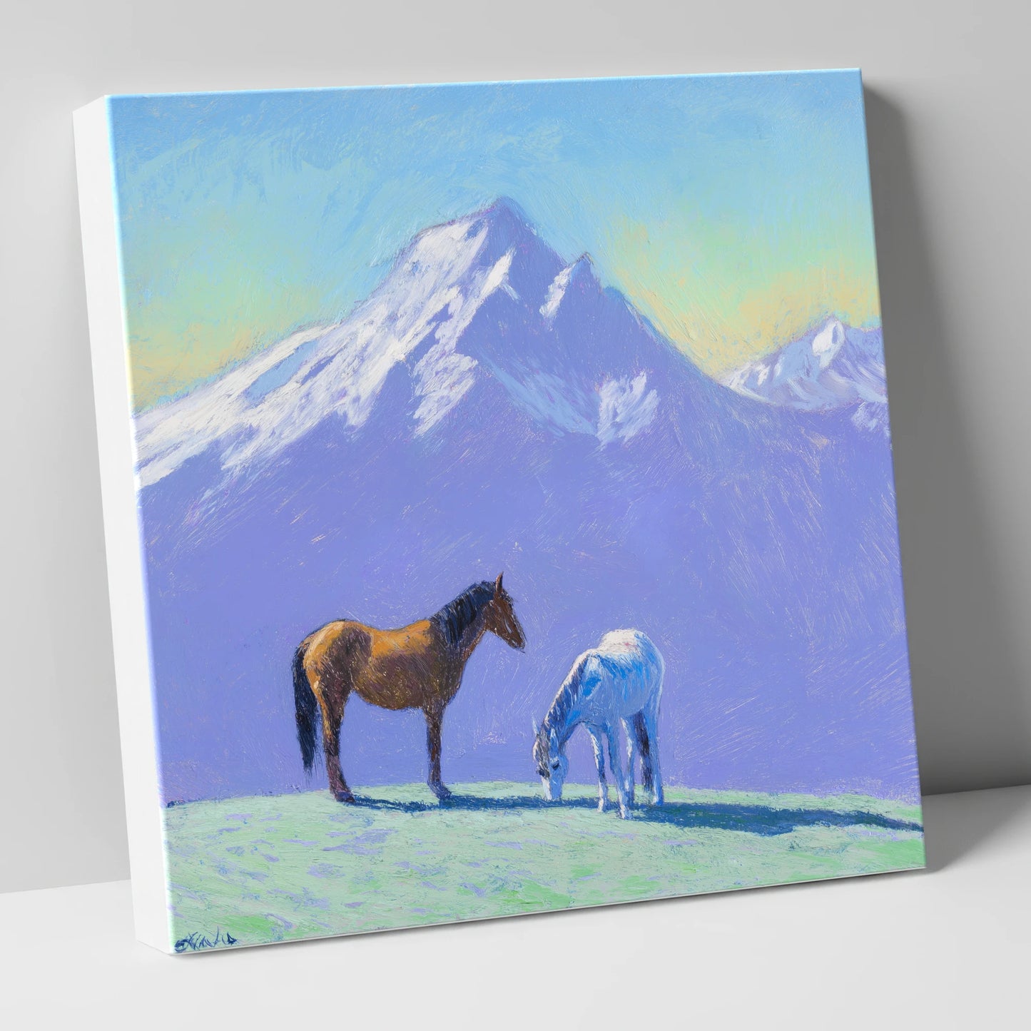 High Country Companions horse landscape canvas wall art