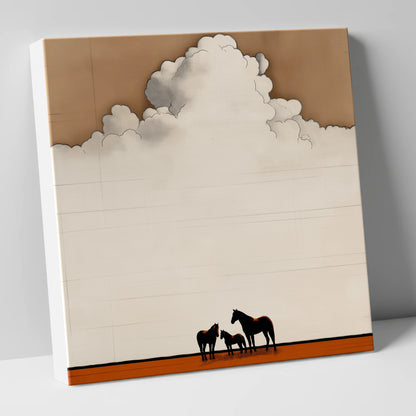 Under the Endless Sky horse landscape canvas wall art