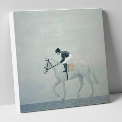The Quiet Contender racing horse canvas wall art