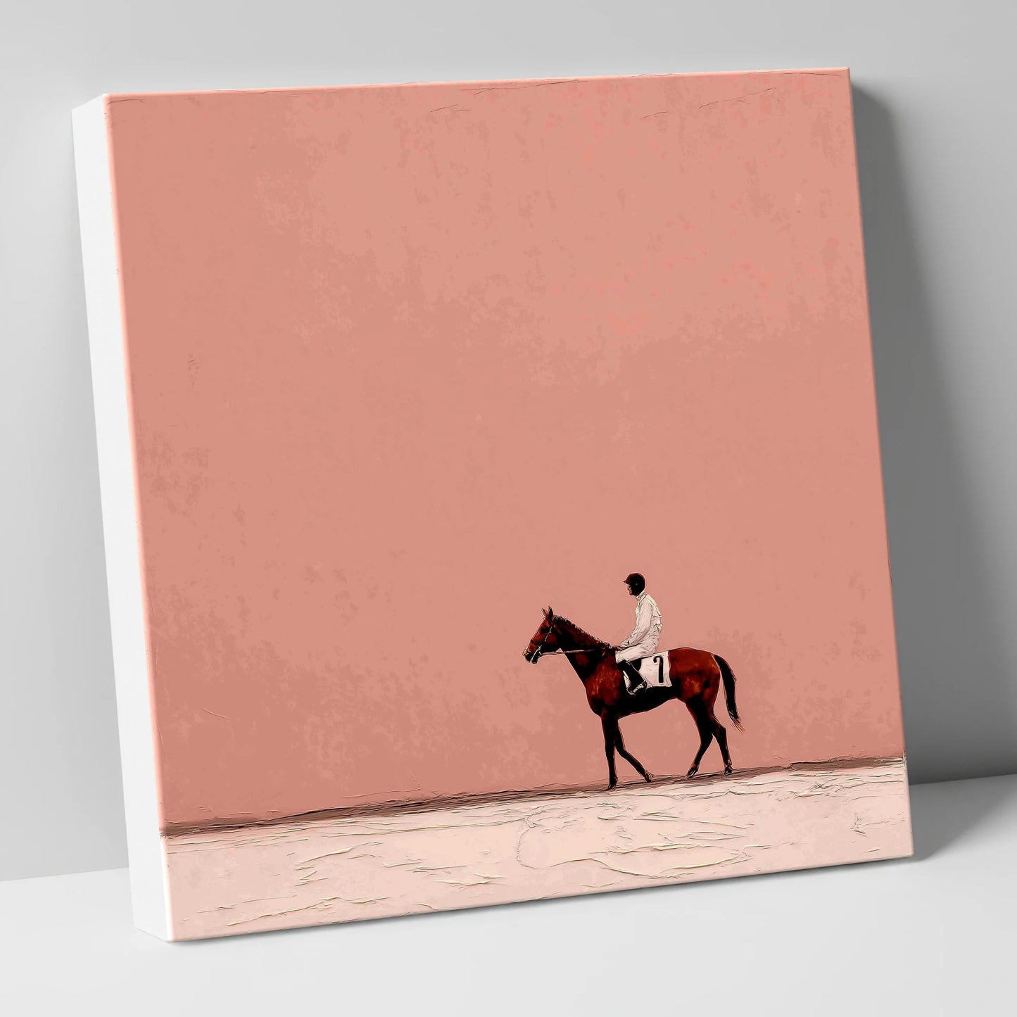 The Quiet Paddock racing horse canvas wall art