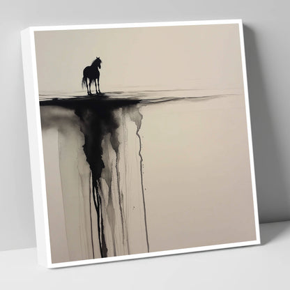 Edge of Silence horse landscape canvas wall art