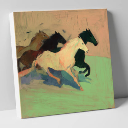 Ethereal Gallop wild horses canvas wall art