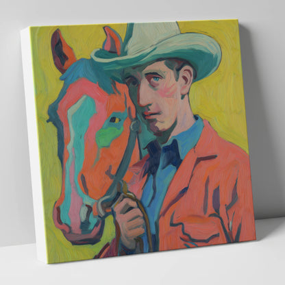 Vivid Western Companion western horse canvas wall art