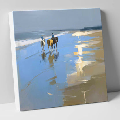Shoreline Reflections horse landscape canvas wall art