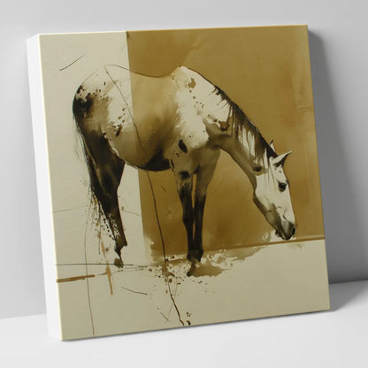 Sepia Ink Appaloosa horse breed canvas wall art
