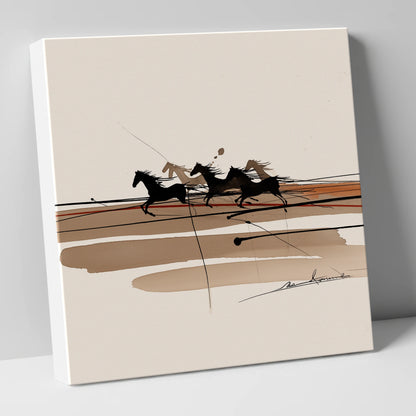 Thundering Shadows wild horses canvas wall art