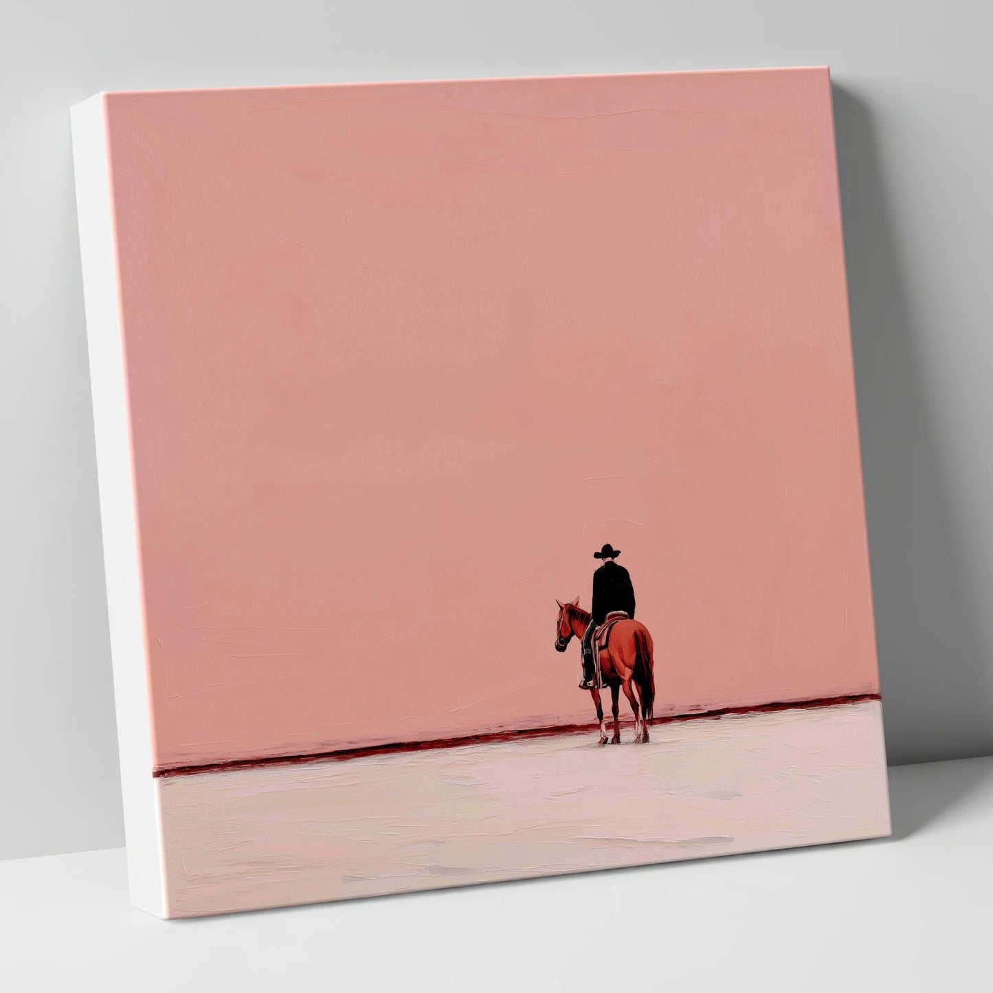 The Quiet Frontier western horse canvas wall art