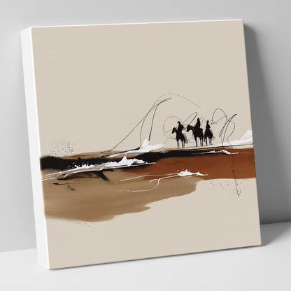 Riders of the Plains western horse canvas wall art