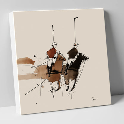 The High Goal polo horse canvas wall art