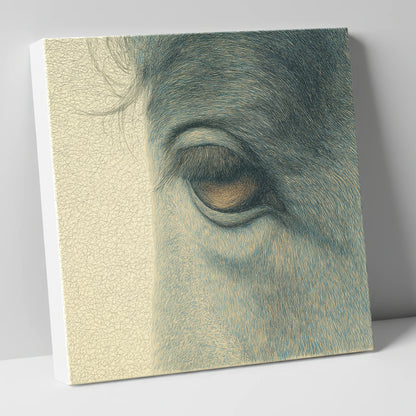 The Quiet Gaze horse portrait canvas wall art