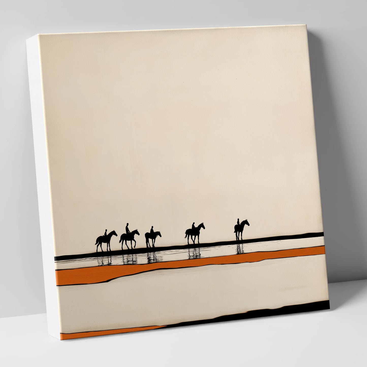 The Long Hack Home horse landscape canvas wall art