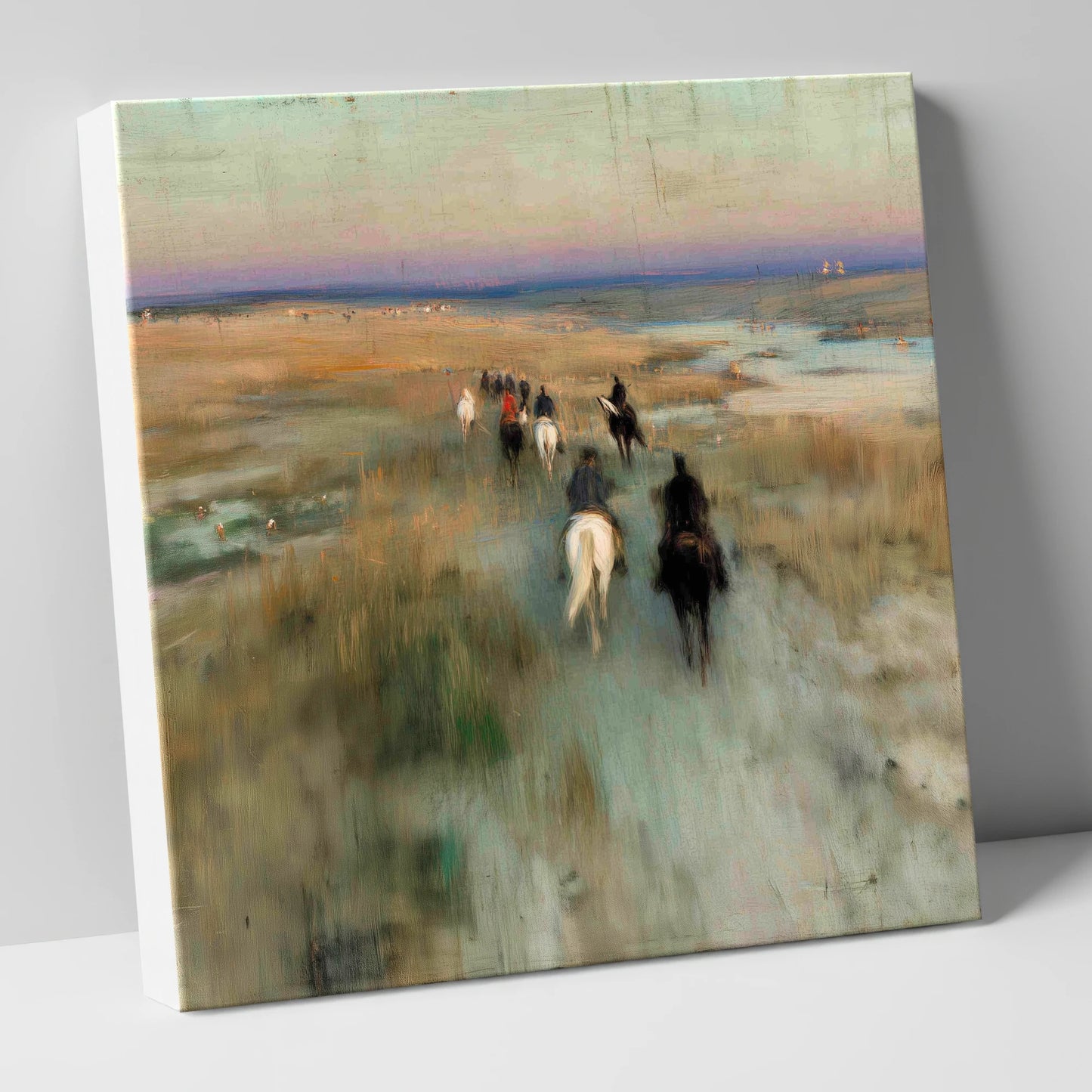 The Dawn String horse landscape canvas wall art