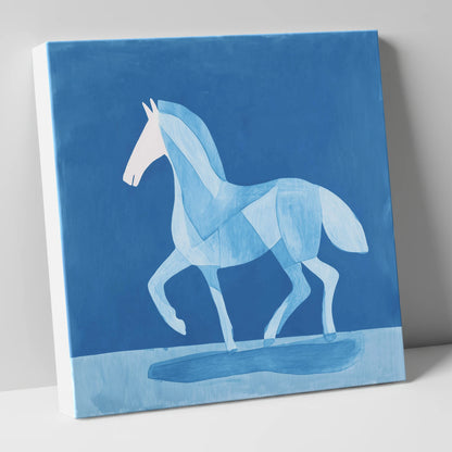 Ice Blue Cadence horse breed canvas wall art