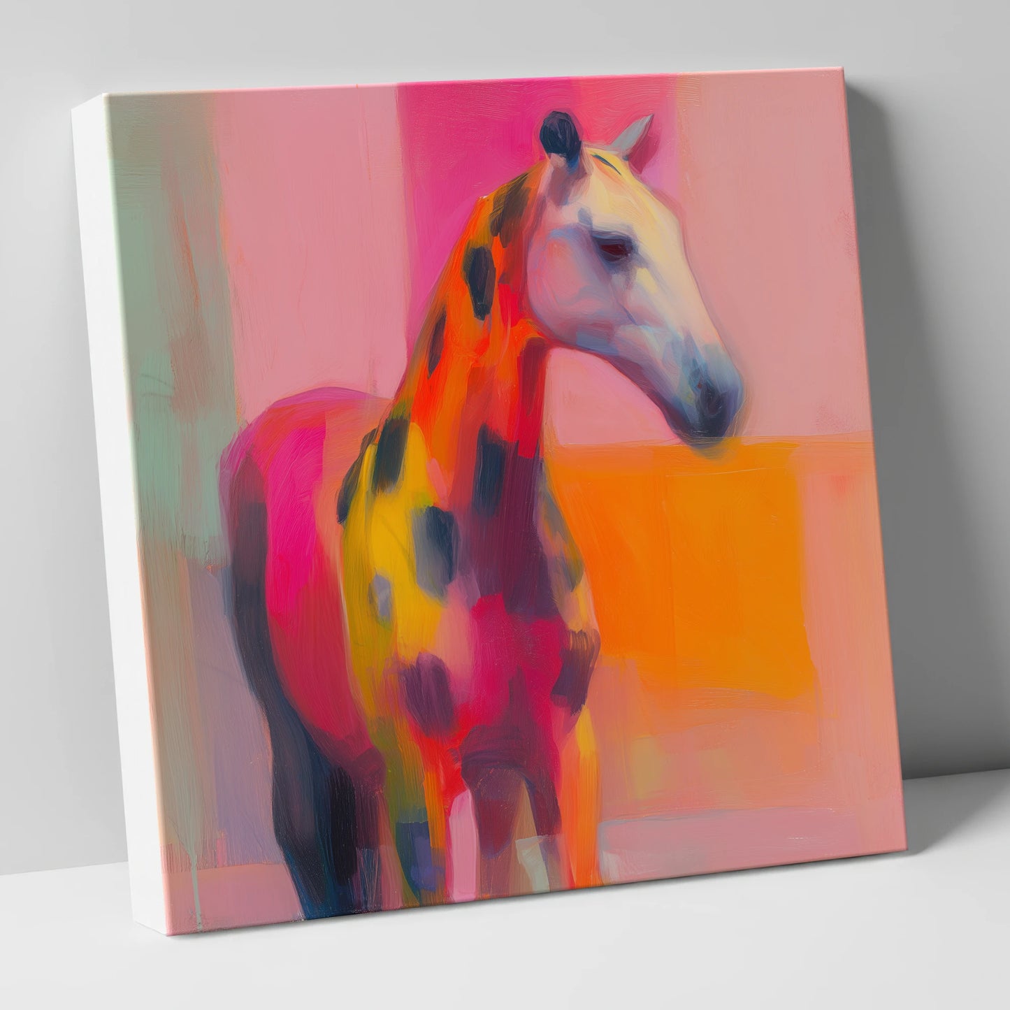 Radiant Appaloosa Profile horse breed canvas wall art