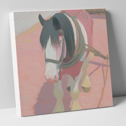 The Patient Draught working horse canvas wall art