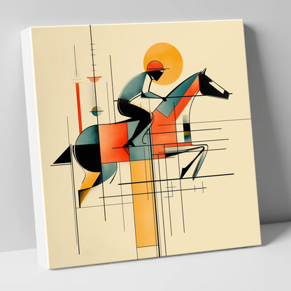 Precision at Pace racing horse canvas wall art