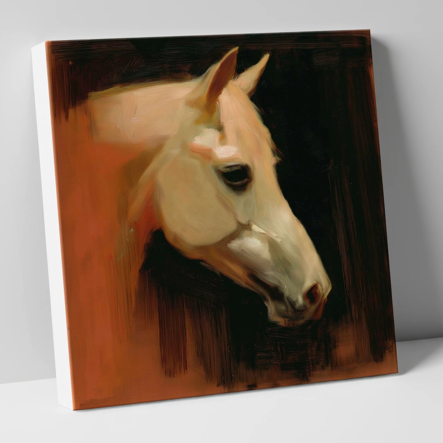 The Terracotta Portrait horse portrait canvas wall art