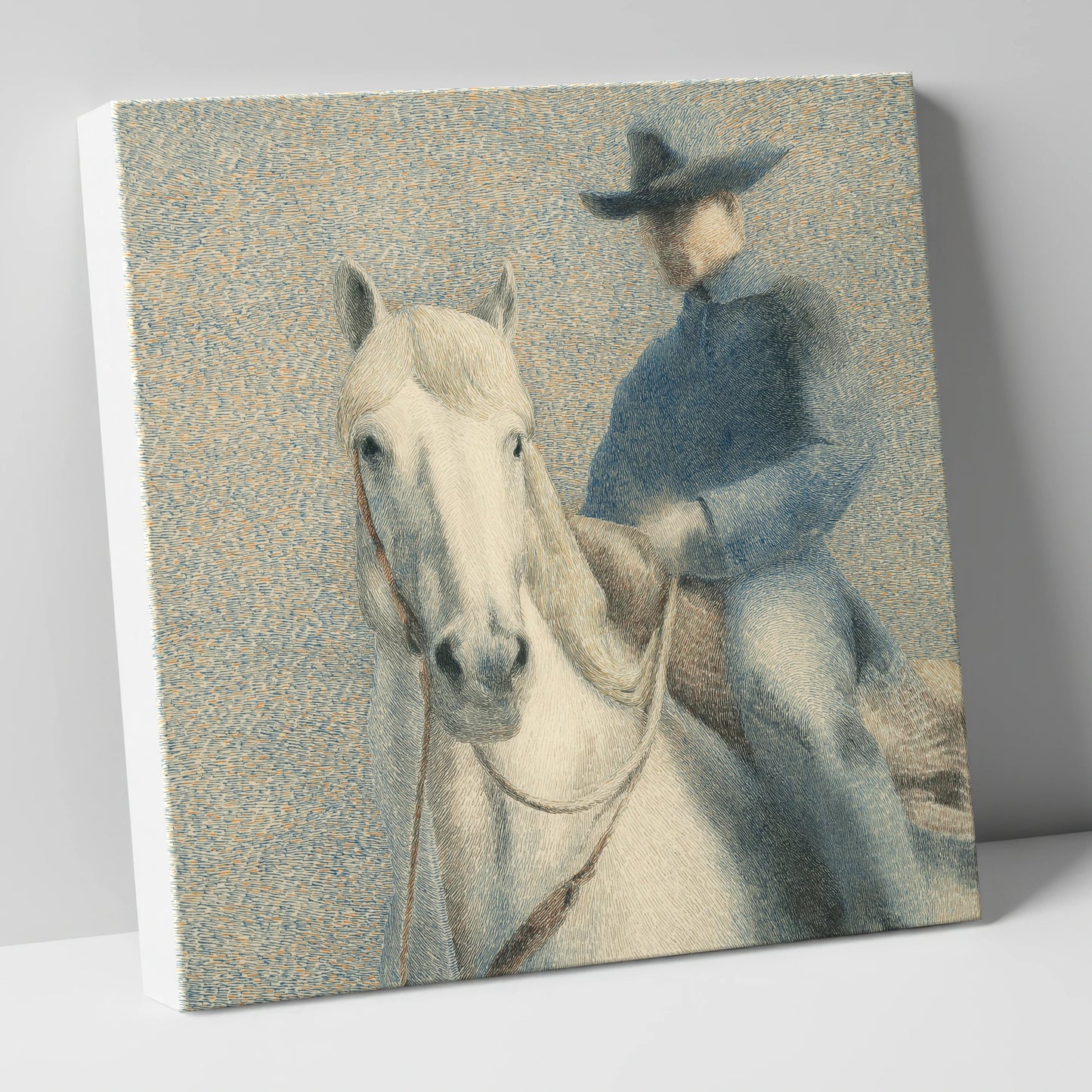 The Quiet Western western horse canvas wall art