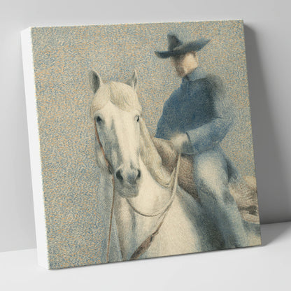 The Quiet Western western horse canvas wall art