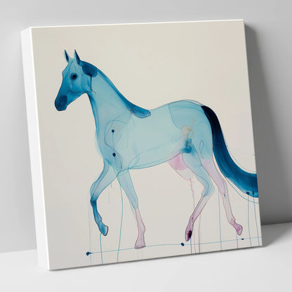 Cerulean Grace horse breed canvas wall art