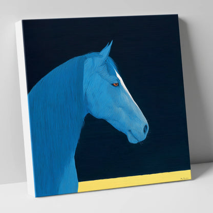 Azure Equine Profile horse breed canvas wall art