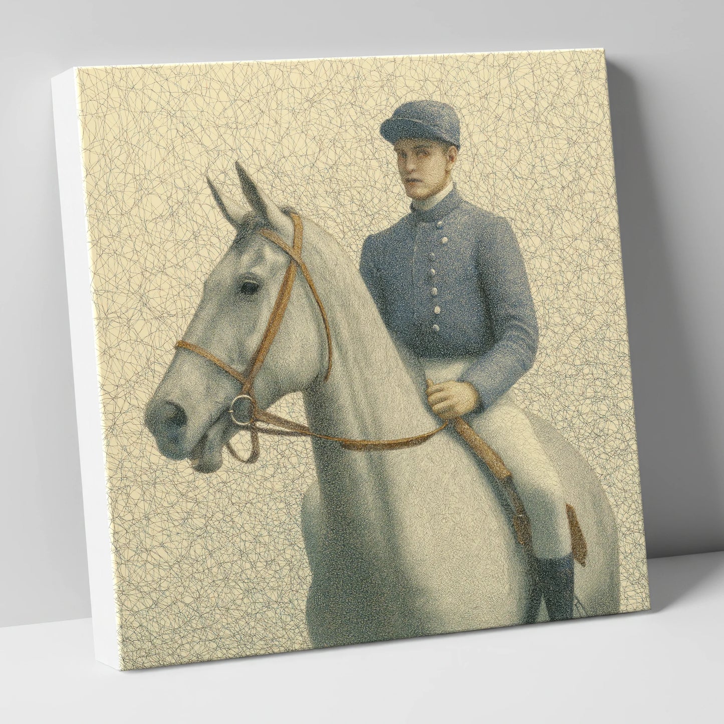 The Slate Silks racing horse canvas wall art