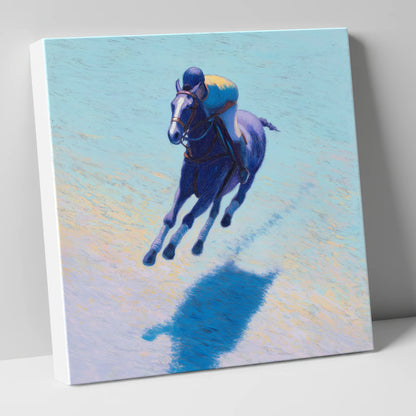 The Indigo Gallop polo horse canvas wall art