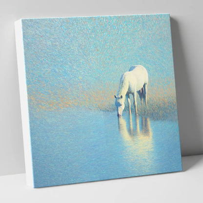 Luminous Waters horse landscape canvas wall art